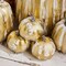 Halloween Lifelike Simulation Foam Pumpkins Set Fall Harvest Home Party Supplies (White Gold, One Size)